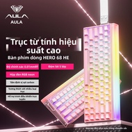 Bàn Phím Có Dây AULA HERO68HE Chơi Game FPS Cao Cấp Có Đèn Led Và Nút Dừng Khẩn Cấp