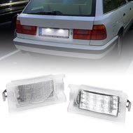 2Pcs For BMW 5 Series E34 Touring Wagon 1987-1996 White LED Number License Plate Light