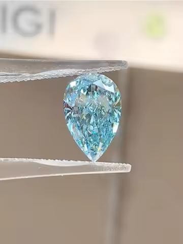 With IGI Certificates Fancy Color Lab Grown Diamonds HPHT CVD 1ct 2ct 3ct 4ct 5ct 6ct Blue Diamond W