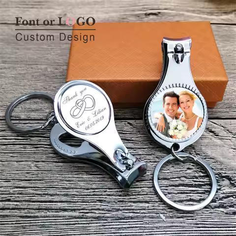 Custom Logo Beer Bottle Opener Keychain Personalized Wedding Favor Cadeau Mariage Gift Regalos Boda 