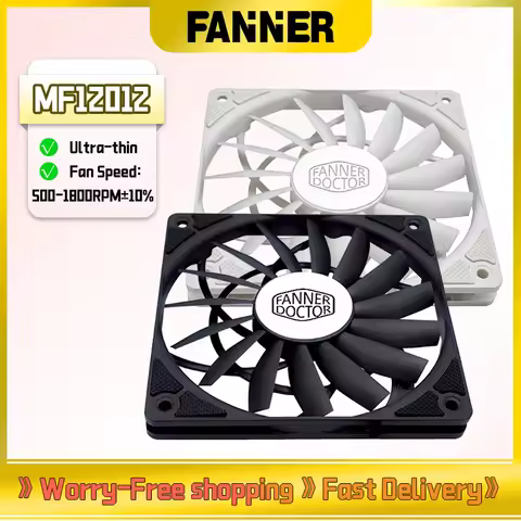 Fan Doctor MF12012 12mm Ultra-thin 120mm Cooling Fan Magnetic Bearing 12cm 4PIN PWM Mute Fan Is Suit