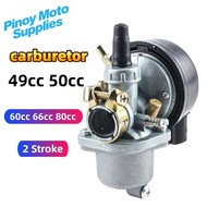 Motorcycle Carburetor 49cc 50cc Carburetor Suitable for 60cc 66cc 80cc 2 Stroke 49cc 50cc 60cc 66cc 