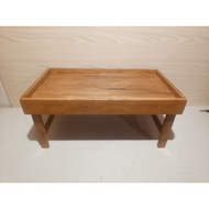 WOODEN BED TRAY TABLE WITH FIXED LEGS 53.3x30x24cm