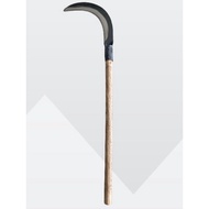 GRASS SICKLE WITH WOOD HANDLE SABIT RUMPUT PISAU POTONG RUMPUT PISAU RUMPUT SABIT KEBUN SABIT BATANG