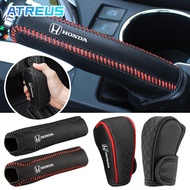 Honda Car Handbrake Cover Leather Automobile Gear Handbrake Protective Cover Shift Handle Cover Hand
