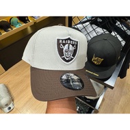 New Era 9Forty A-Frame Las Vegas Raiders 2-Tone Vintage Stone Walnut Snapback Cap 100% Original