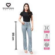 UNISOO JEANS - CK8001 Highwaist Cutbray Jeans | Flare Jeans | Women's Slim fit Pants | Highwaist Jea