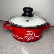 公仔麵煲 7.5吋 19cm 一人小型 煮食煲 方便麵 日清 NISSIN 出前一丁50週年 雙耳鍋