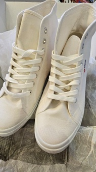 Superga 2795 白色高筒帆布鞋