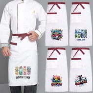 For Cooking Korean Style Half-Length Apron Half Restaurants Short Cafeteria