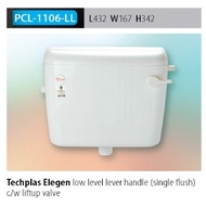 TECHPLAS Elegen Flush Low Level Plastic Flush Cistern Toilet Cistern Tandas Kotak Jamban Kotak 9L 11