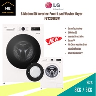 LG 8kg/5kg | 9kg/5kg 6 Motion DD Inverter Front Load Washer Dryer | Mesin Basuh | Pengering Baju | F