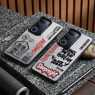 HP Softcase IMD Black Aesthetic Motif Grunge Minimalist Premium Protector Compatiblehp For Vivo V40 