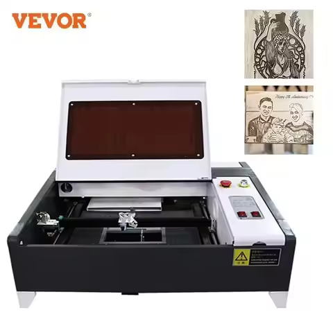 VEVOR 50W Laser Engraver CO2 Laser Engraving Machine 400*400MM M2 Controller Laser Cutting Engraving
