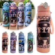 700ml Tung Tung Tung Sahur Water Bottle Cartoon Children Man Character Proof Leak Cup Cup A7b2