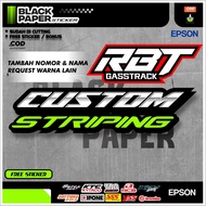 SPECIAL CUSTOM STRIPING ADD NAME, NUMBER, COLOR