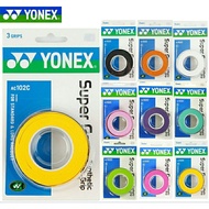 Yonex AC102C (3 in 1) Badminton Grip Anti Slip AC102 💯% ORIGINAL