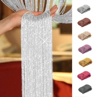 Simple Suspension 200x100 Cm Fly Screen Fringe Tassel Curtains Door Curtain Window Room Divider Home Decoration Cortains Color Wall Panel Curtain Sheer Curtain For Sliding Door