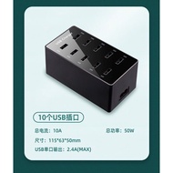 30-Port Fast Multi-Port USB Charger 10-Port 30A Charging Pile 2a Android Mobile Phone Tablet Fast Ch
