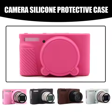 Case For Canon SX740 SX730 Camera Soft Silicone Protective Body Case Skin Camera Bag With Lens Cap F