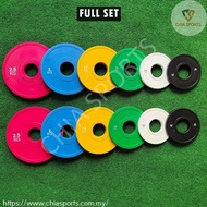 Olympic Change Plates Full Set total 15.5kg Pair of 0.25kg 0.5kg 1kg 1.5kg 2kg 2.5kg Micro Plate Fra