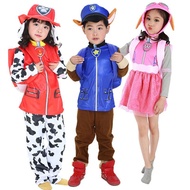 Paw Patrol Costume Chase Marshall Skye Cosplay Costume Kids Cop Cosplay Birthday Party Dress Hallowe