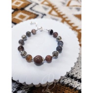 [Local stock][Basiz] adjustable alashan agate/ botswana agate bracelet