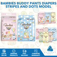 Bambies Buddy Day &amp; Night Pants Sumikko Gurashi Pattern Stripes and Dots model Super Absorbent Stay Dry for 8 Hours