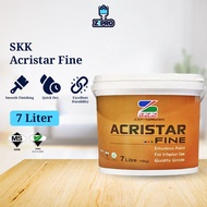 SKK Acristar Fine 9102 Super White 7L Emulsion Paint Interior Wall Paint Ceiling Paint Cat Kapur