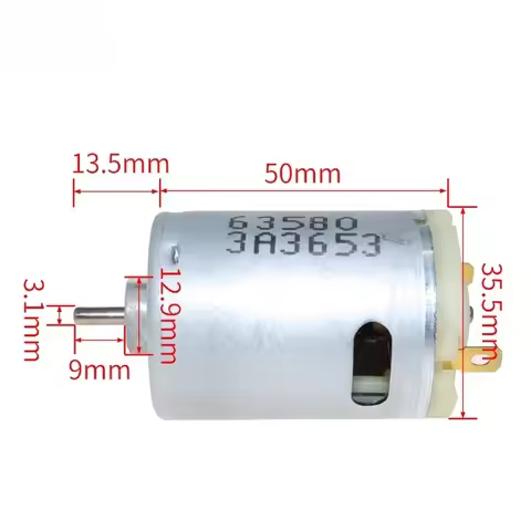 RS540 High-speed Motor 3V6V9V Model Electric Tool Vacuum Cleaner Power Violence 540 Motor High Power
