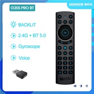 G20BTS Plus BT 2.4G Wireless Voice Backlight Air Mouse Gyroscope IR การเรียนรู้รีโมทคอนโทรลสำหรับ X96 X4 AM7 Android TVbox