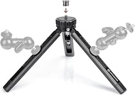 Moman TR01S Mini Tripod - Compact 3 Leg Tabletop Stand for DSLR, Smartphone (Up to 11lb/5kg)