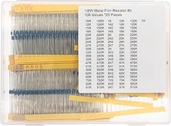 106 Values * 20 Pieces 1/8W 1% Metal Film Resistor Kit 10R to 1M