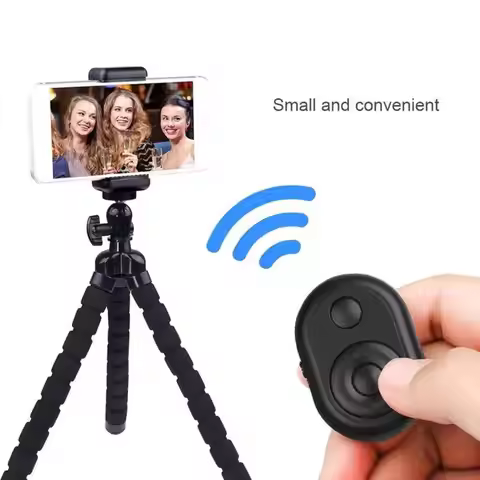 Remote Control Bluetooth Selfie Shutter for TikTok Auto-Swipe/Like/Page Turn with Magnetic Phone Cli