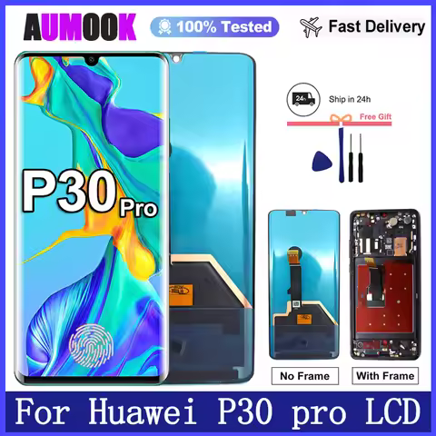 Super AMOLED For Huawei P30 Pro LCD Display Touch Screen Digitizer Assembly For Huawei P30 Pro LCD D