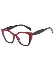 個性貓眼多彩眼鏡框，適用於近視或平光鏡片