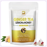 Lemon ginger tea for skincare pain relief swelling reduction and uterine warming supplements