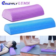 Crazyfly Half Round EVA Foam Roller Blocks Massage Balance Portable for Yoga Pilates Fitness