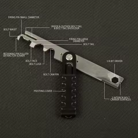 Tactical Steel For AR 15 AR-15 M4 BCG Carbon Removal Tool Bolt Cleaning Kit M16 Rifle Scraper .223/5