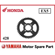 HONDA EX5 REAR SPROCKET 428 0 26T 27T 28T 29T 30T 31T 32T 33T 34T 35T 36T 37T 38T GIGI SPOCKET BELAK