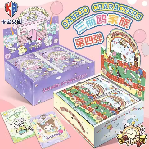 Original Box Card Sanrio Cute Anime Genuine Authorization Party Plan Characters Kuromi Kitty Melody 