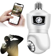 E9 Dl Lens Full HD 1080p Indoor Night Vision Wireless Smart Camera with 4Led Light Wifi Bulb Dome So