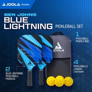 JOOLA Ben Johns Pickleball Set with 2 Fiberglass Paddles - Includes 2 Indoor & 2 Outdoor Pickleball 