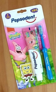 (Terbaru) Pepsodent Kids Pasta Gi + Sikat Gi Anak Spongebob Patrick 50G 50Gr Bestseller