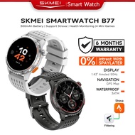 SKMEI B77 Smart Watch Man Built-in GPS 3ATM Waterproof 1.43"  60Hz AMOLED Display Health Monitor Spo