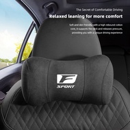 Suede Headrest Car Breathable Memory Foam Neck Pillow For Lexus F Sport GX RX450h IS350 IS200 UX250h