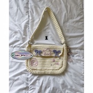 bag wool boxy handbag Y2k trendy