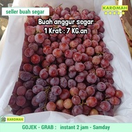 Buah anggur 1krat : 7 KG fresh/ Buah anggur segar AUS Buah segar