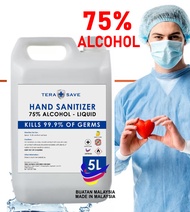 [MSIA STOCK] SANITIZER LIQUID 5L - 75% ALCOHOL CLINICAL GRADE MULTI PURPOSE