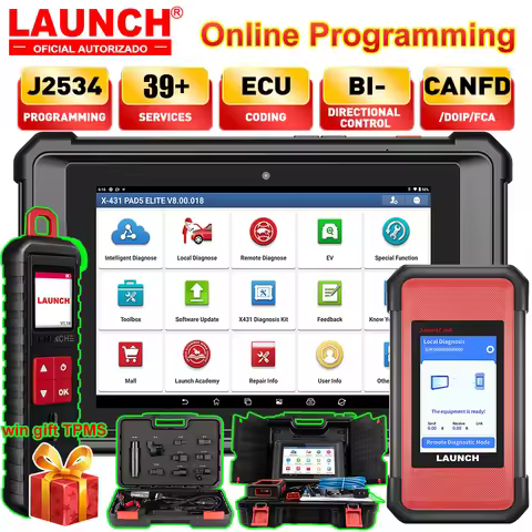 2025 LAUNCH X431 PAD V Elite 10.1 inch CAR Diagnostic tools J2534 Online programming ECU coding DOIP